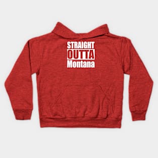 Straight Outta Montana Kids Hoodie